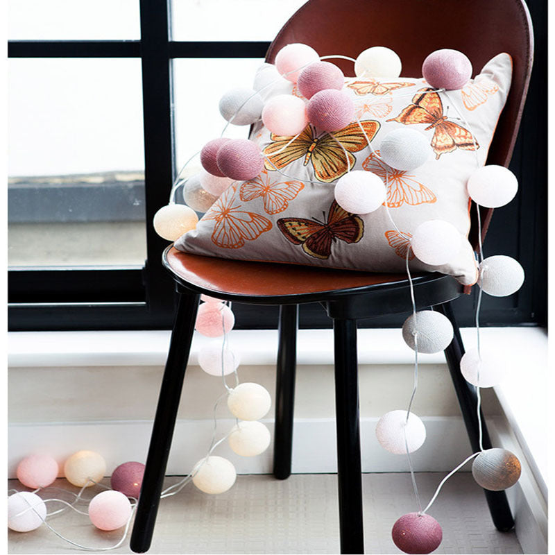 LED Cooton Ball Mini Chandeliers