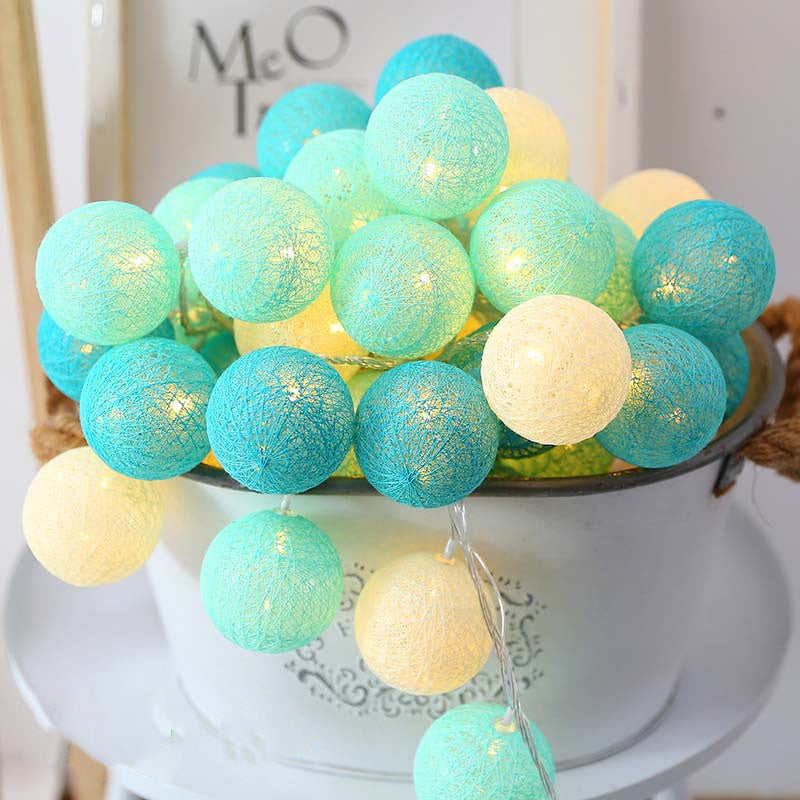 LED Cooton Ball Mini Chandeliers