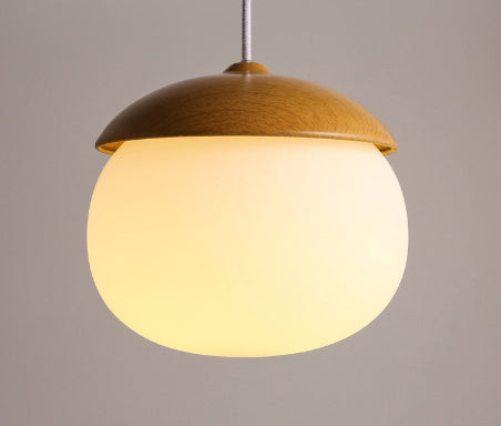 Modern Minimalist Wood-like Nut Light