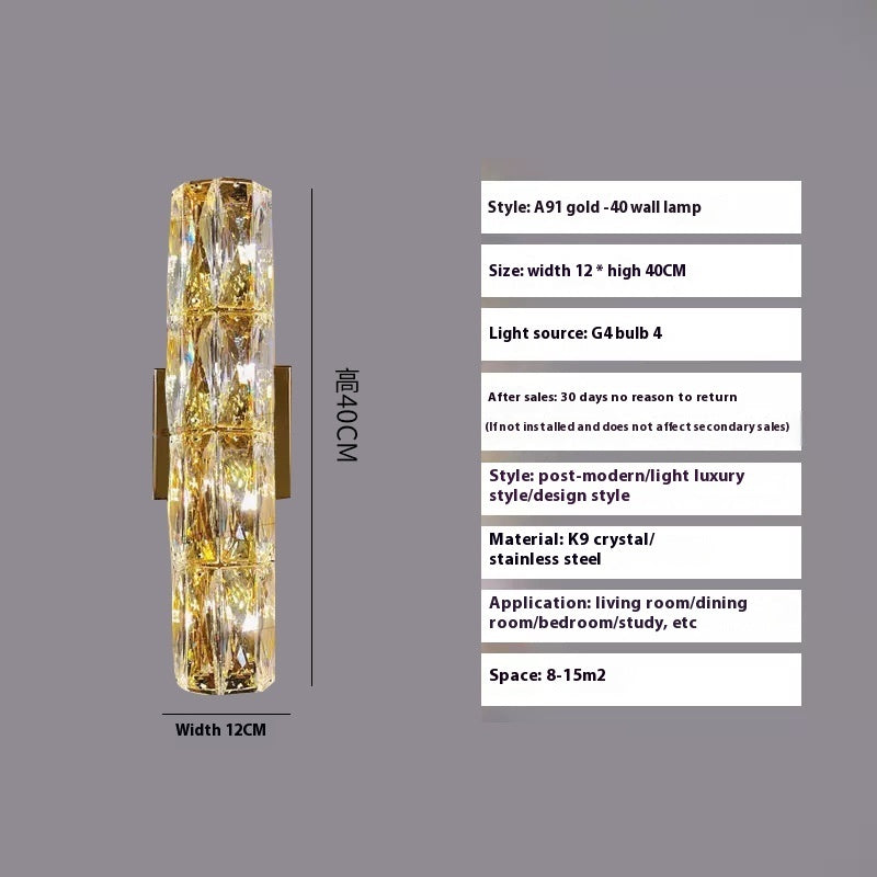 Crystal Wall Stair Lamp