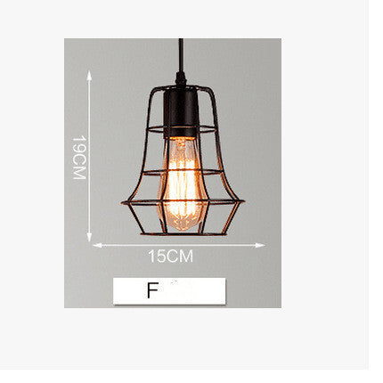 Loft Wrought Pendant Iron Modern Minimalist Style
