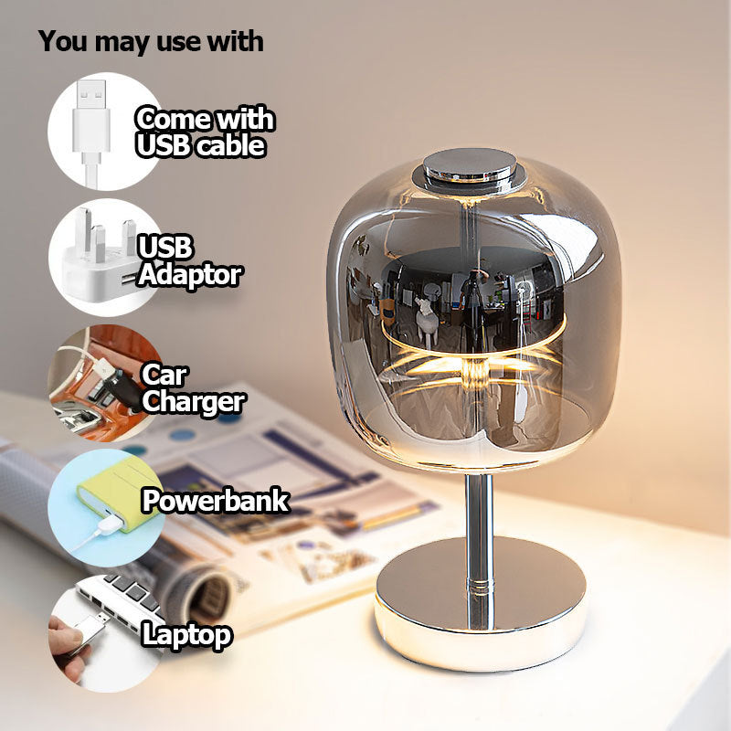 Decorative Table Glass Lamp