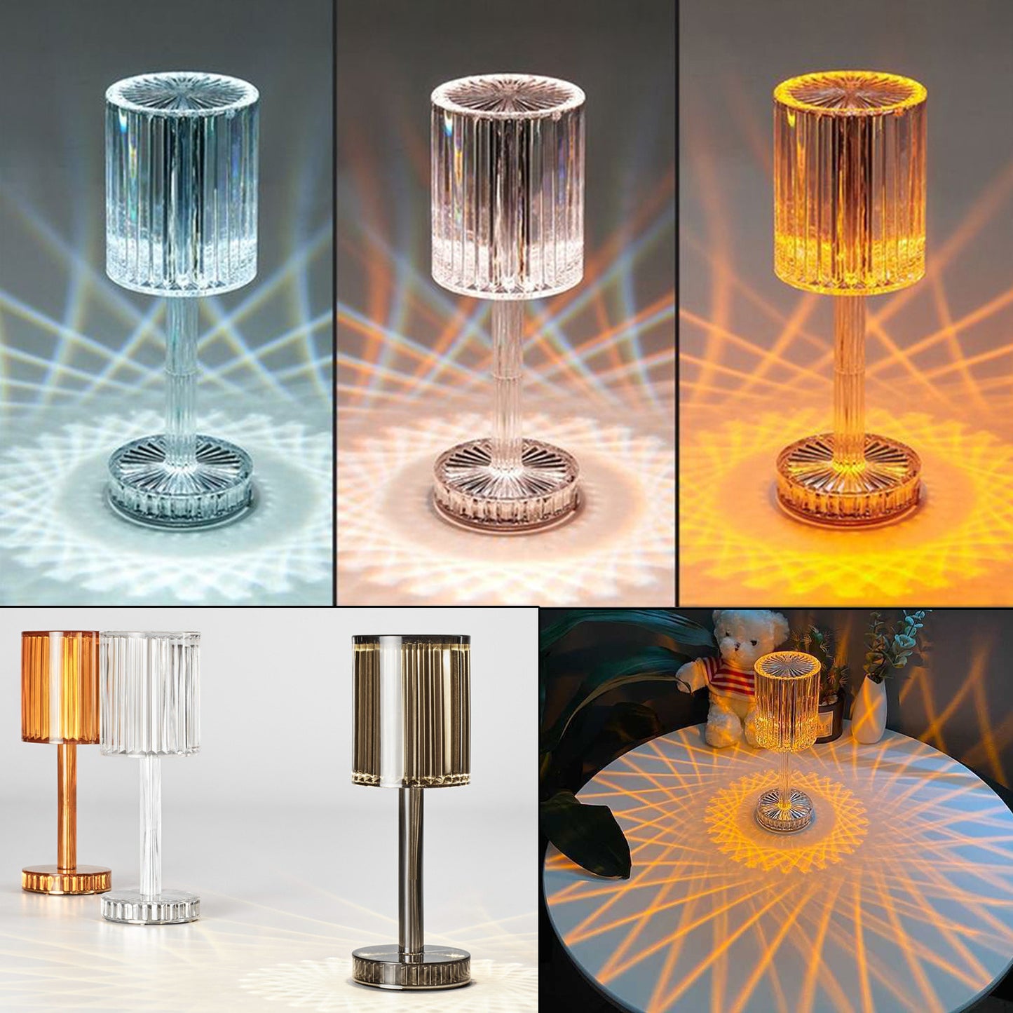 New Crystal Romantic Table Lamp