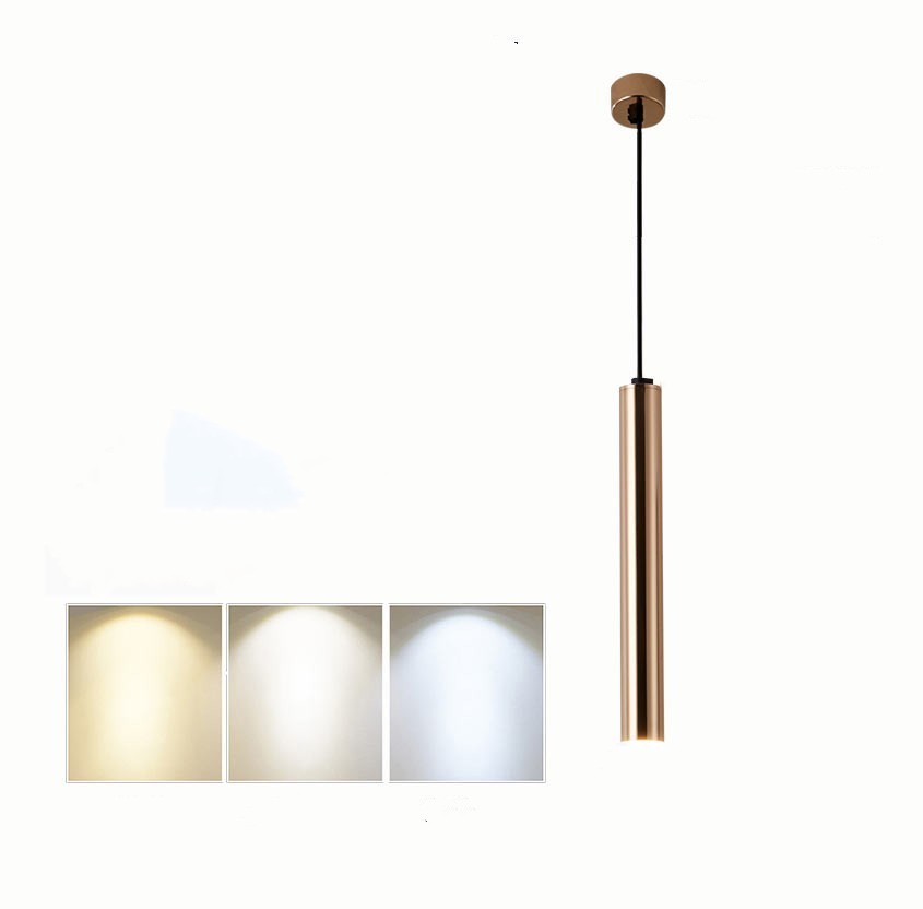 French Gold Long Pendant Lights