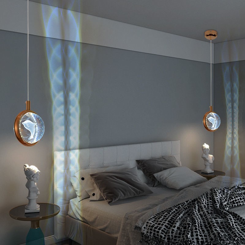 Bedroom Headboard Crystal Restaurant Cafe Art Nordic Style Single Head