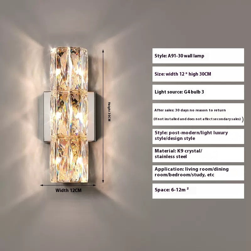 Crystal Wall Stair Lamp