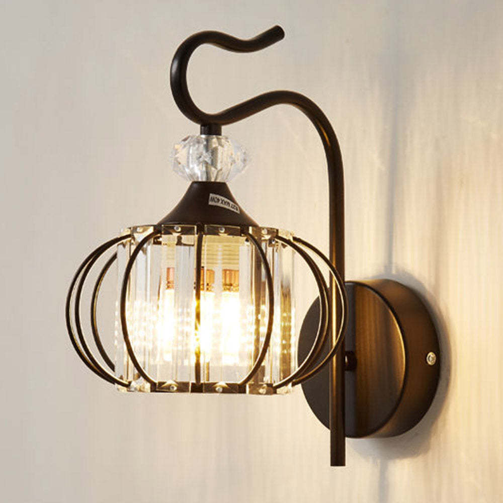 Bedroom Bedside Crystal Wall Lamp