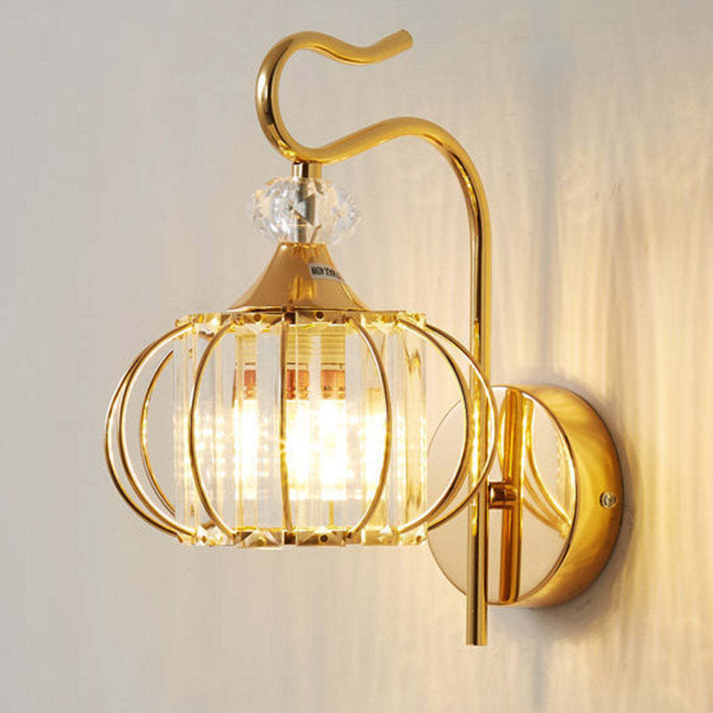 Bedroom Bedside Crystal Wall Lamp