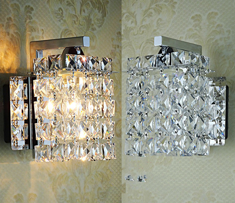 Bedside Crystal Wall Lamp Single Head