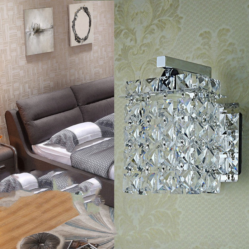 Bedside Crystal Wall Lamp Single Head
