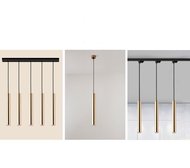French Gold Long Pendant Lights
