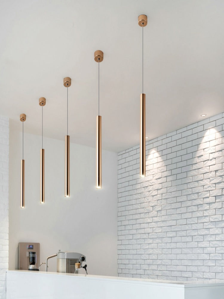 French Gold Long Pendant Lights