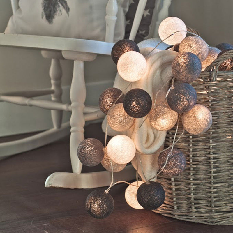 LED Cooton Ball Mini Chandeliers