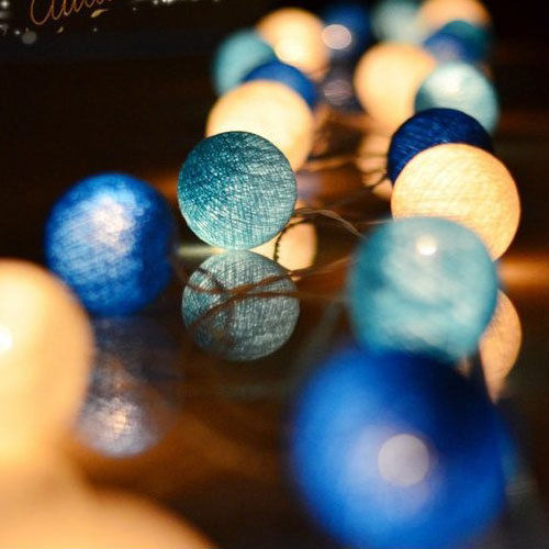 LED Cooton Ball Mini Chandeliers