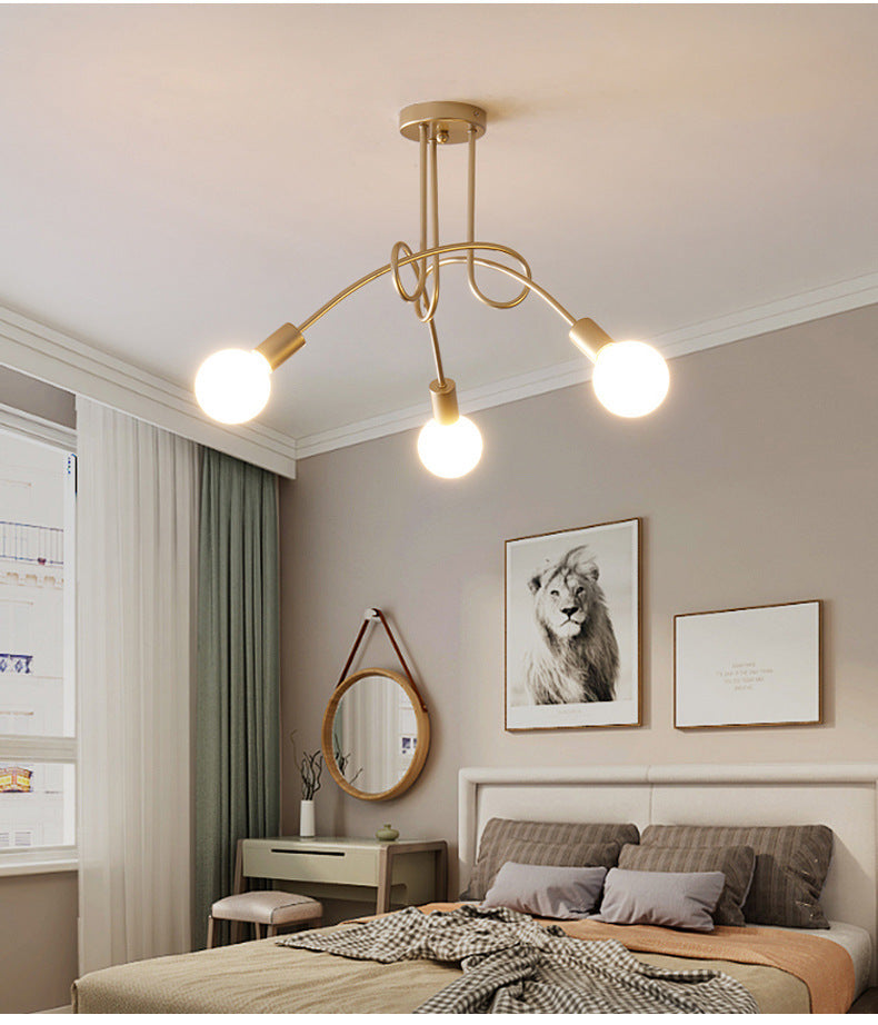 Industrial Wind Multi-head Elbow Iron Chandeliers