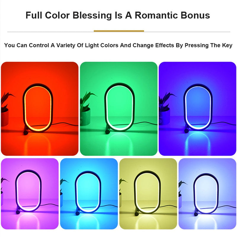 Oval Acrylic Lamp Touch Control