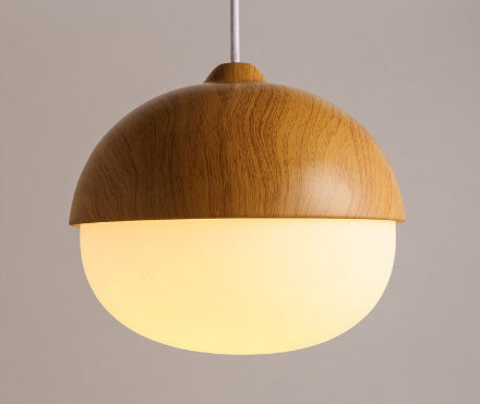 Modern Minimalist Wood-like Nut Light