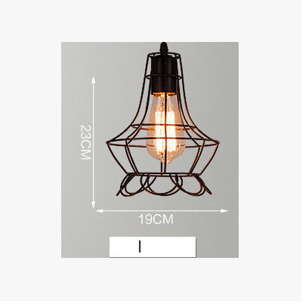 Loft Wrought Pendant Iron Modern Minimalist Style