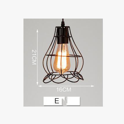 Loft Wrought Pendant Iron Modern Minimalist Style