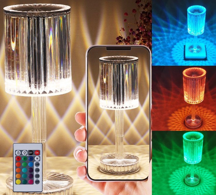 New Crystal Romantic Table Lamp
