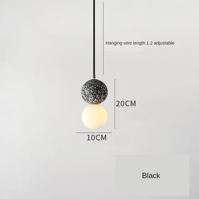 Nordic Ins Modern Cement Terrazzo Small Pendant light for Restaurant Bar
