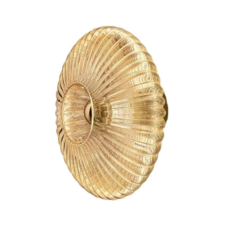 French-style Mid-ancient Bauhaus Glass Wall Lamp