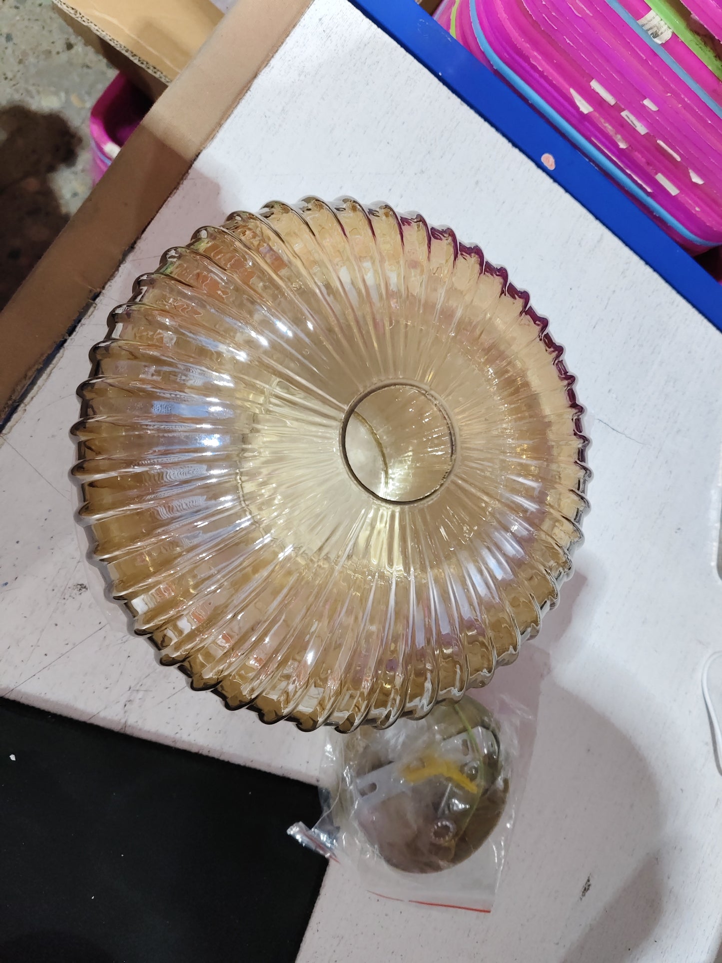 French-style Mid-ancient Bauhaus Glass Wall Lamp