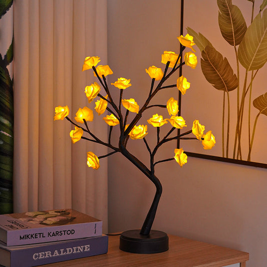 Flower Tree Rose Lamps Fairy Desk Night Lights
