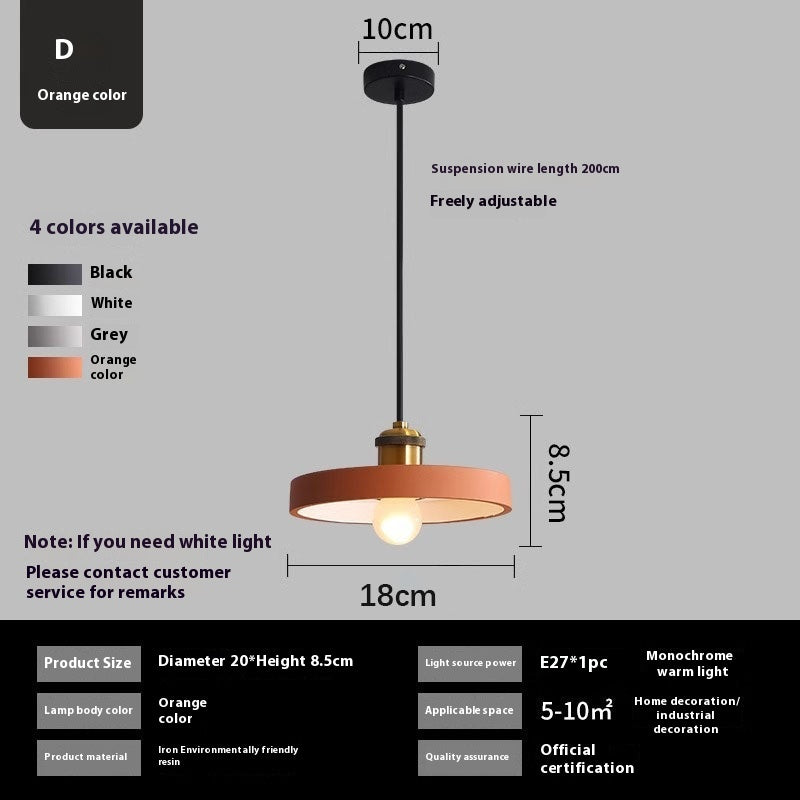 Simple Chandelier Dining Bedroom Bedside Iron light