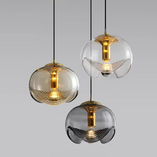 Glass Pendant Light Modern Minimalist Bedside