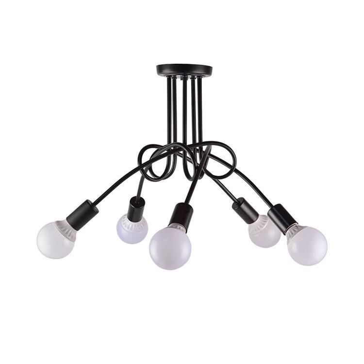 Industrial Wind Multi-head Elbow Iron Chandeliers