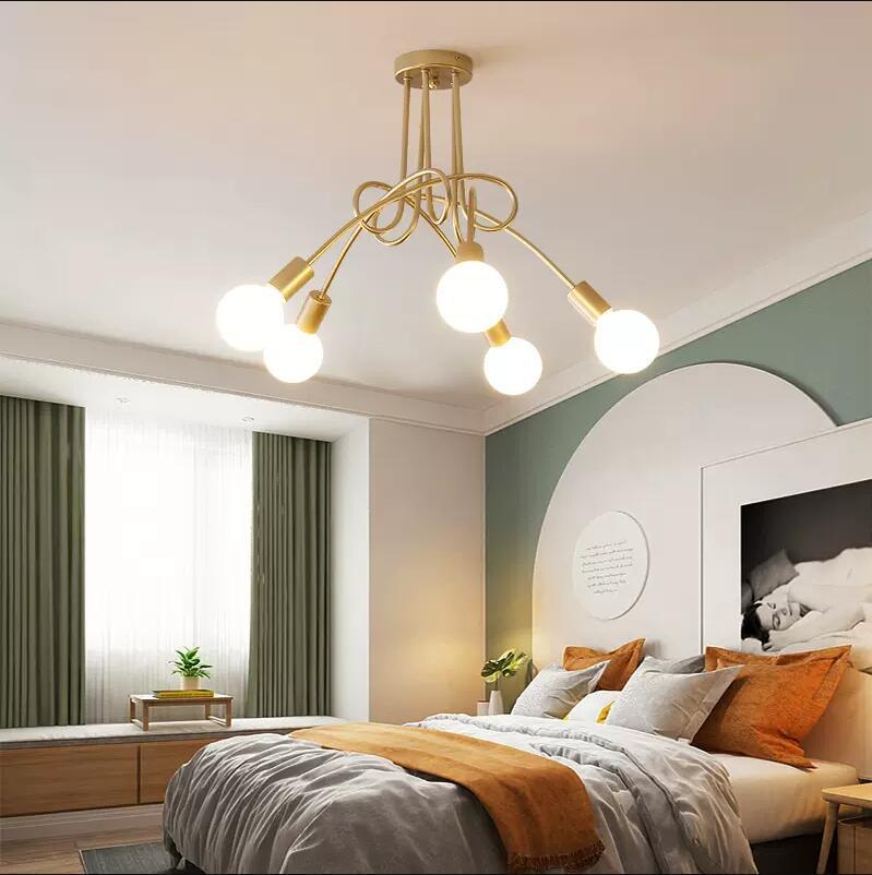 Industrial Wind Multi-head Elbow Iron Chandeliers