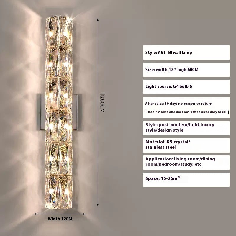 Crystal Wall  Stair Lamp