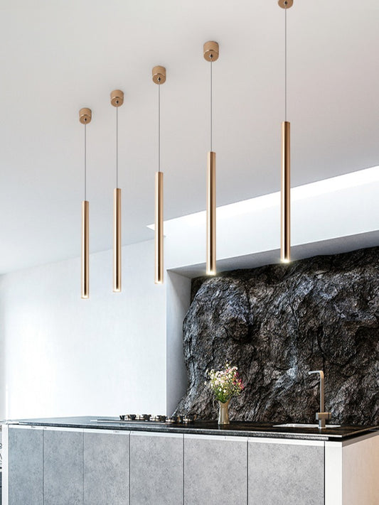 French Gold Long Pendant Lights