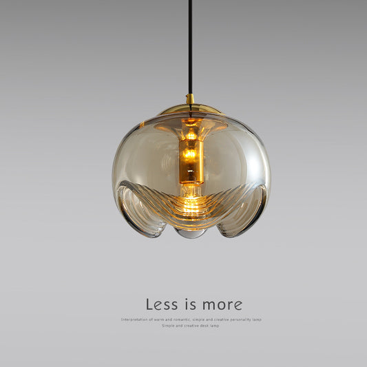Glass Pendant Light Modern Minimalist Bedside