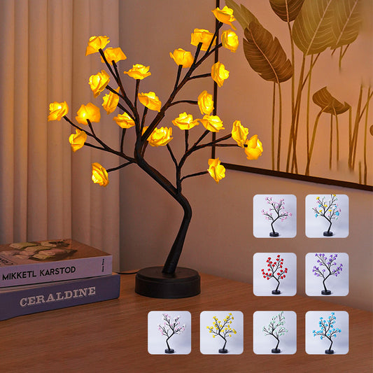 Flower Tree Rose Lamps Fairy Desk Night Lights