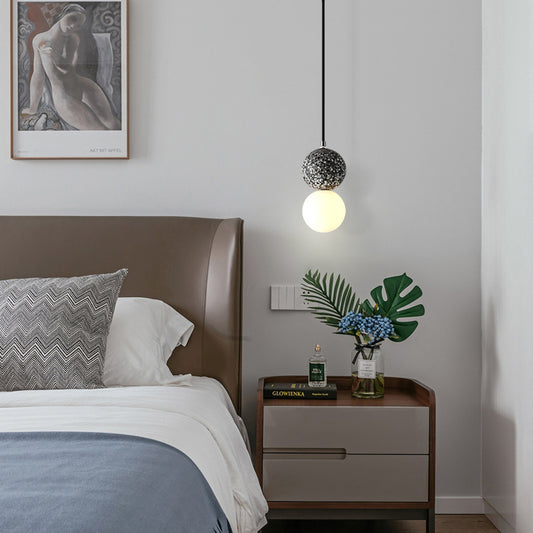 Nordic Ins Modern Cement Terrazzo Small Pendant light for Restaurant Bar